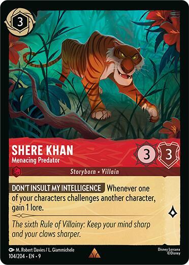 Shere Khan - Menacing Predator [104EN9] (Fabled)