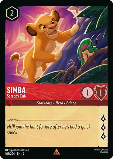 Simba - Scrappy Cub [105EN9] (Fabled)