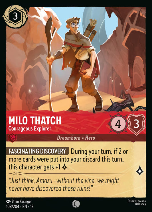 Milo Thatch - Courageous Explorer [108EN12] (Wilds Unknown)