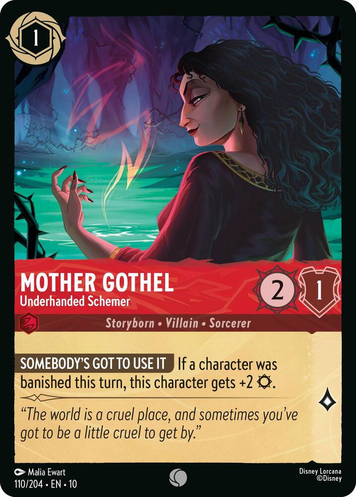 Mother Gothel - Underhanded Schemer [110EN10] (Whispers In The Well)
