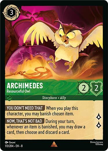 Archimedes - Resourceful Owl [113EN8] (Reign of Jafar)