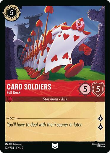 Card Soldiers — Full Deck [122EN9] (Fabled)