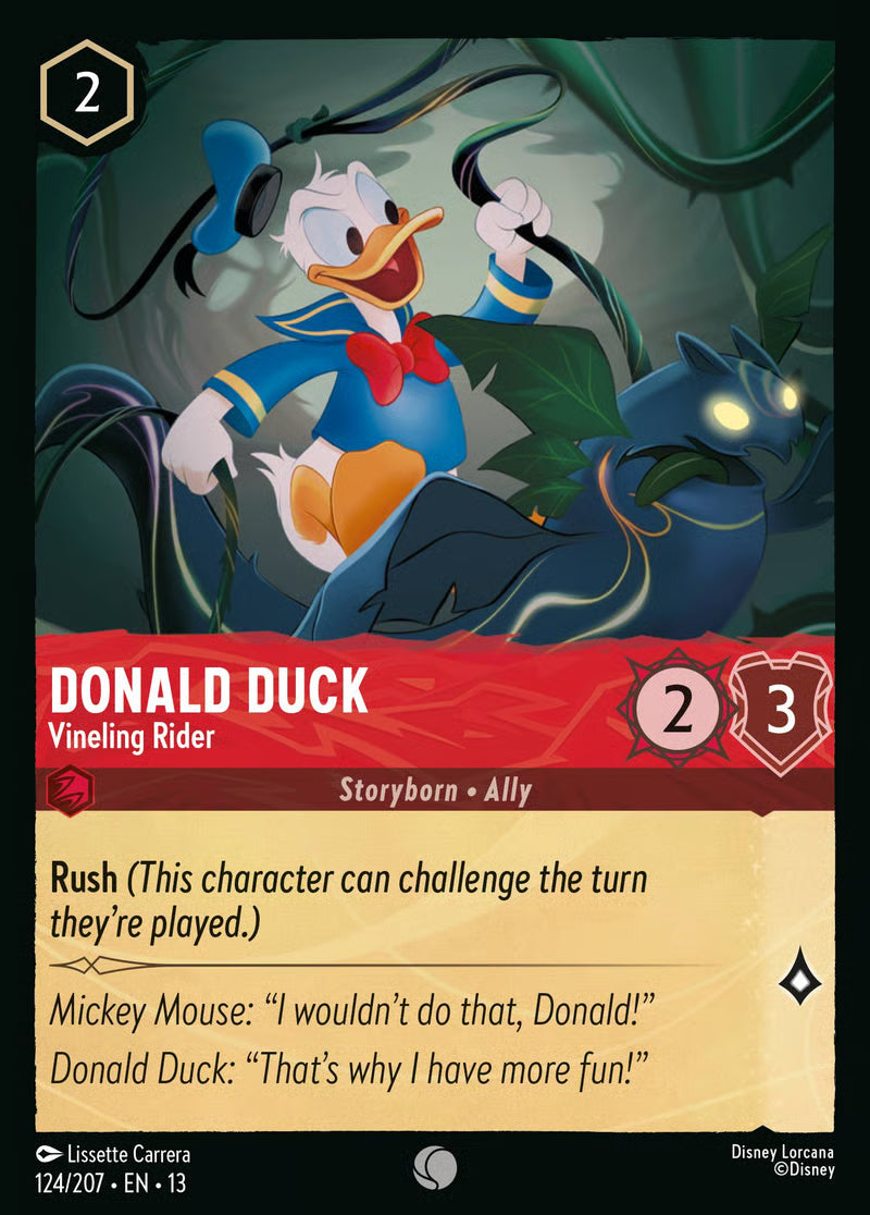 Donald Duck - Vineling Rider [124EN13] (Attack of the Vine)