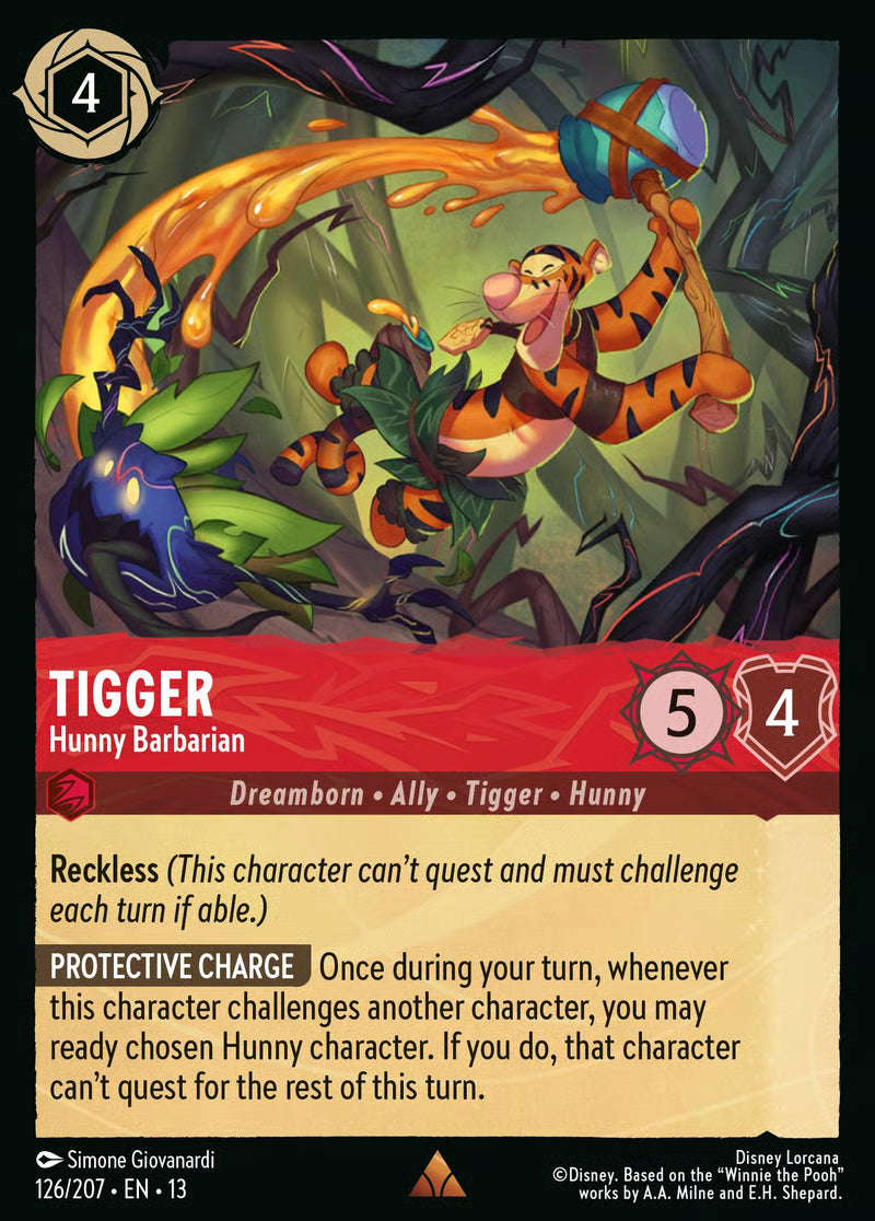 Tigger - Hunny Barbarian [126EN13] (Attack of the Vine)