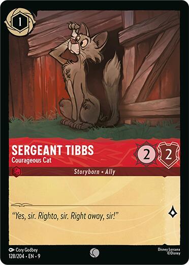 Sergeant Tibbs — Courageous Cat [128EN9] (Fabled)