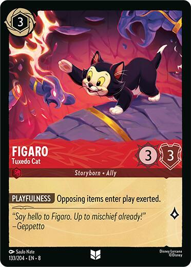 Figaro – Tuxedo Cat [133EN8] (Reign of Jafar)