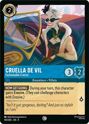 Cruella de Vil — Fashionable Cruiser [145EN9] (Fabled)