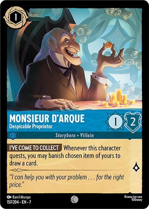 Monsieur D'Arque — Despicable Proprietor [157EN7] Archazia's Island