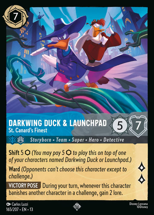 Darkwing Duck & Launchpad - St. Canard's Finest [165EN13] (Attack of the Vine)