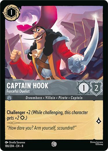 Captain Hook - Forceful Duelist [186EN8] (Reign of Jafar)