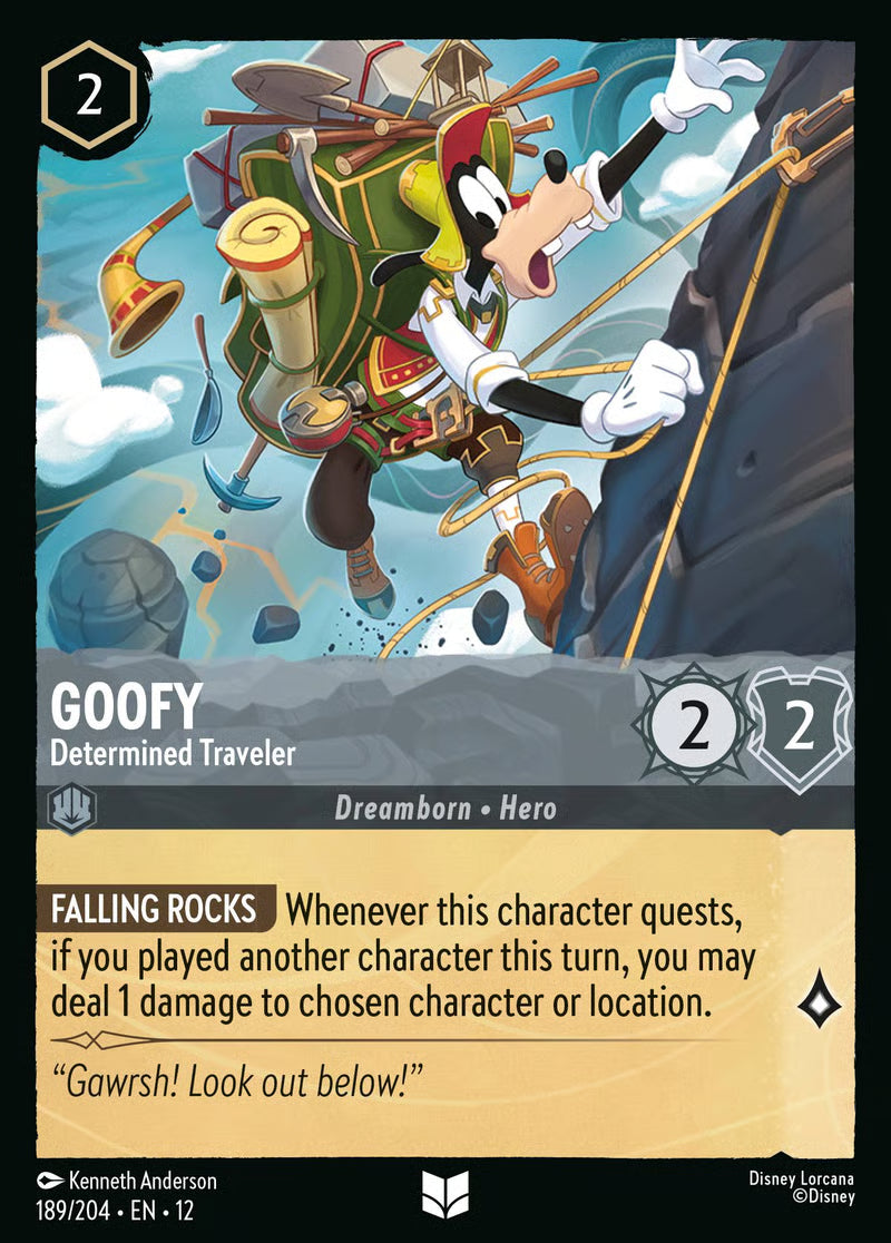 Goofy - Determined Traveler [189EN12] (Wilds Unknown)