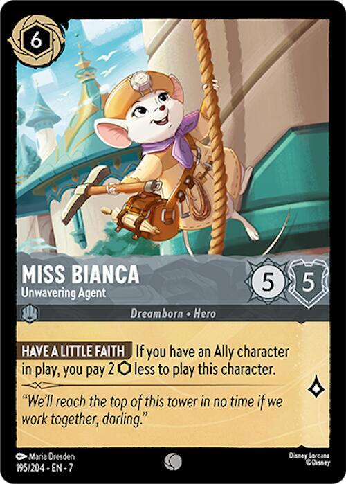 Miss Bianca — Unwavering Agent [195EN7] Archazia's Island