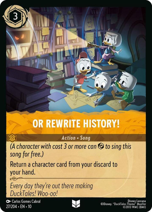 Or Rewrite History! [27EN10] (Whispers In The Well)