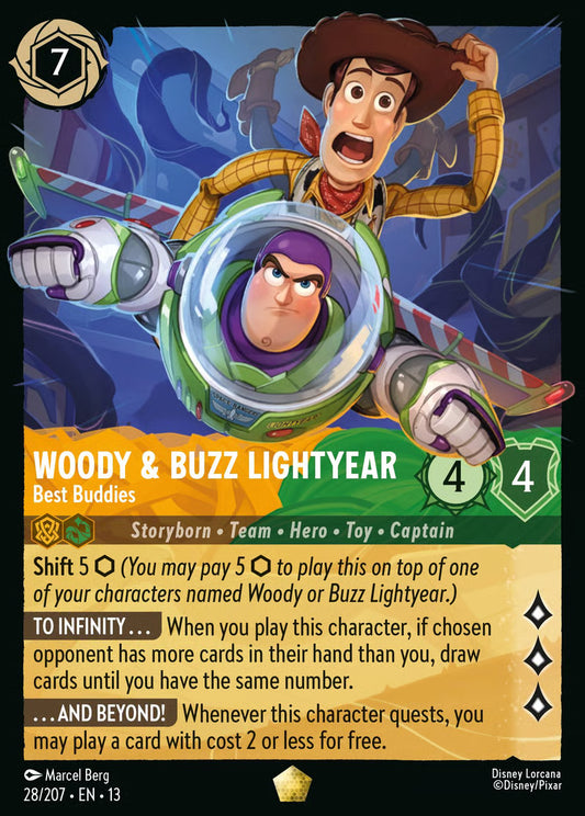 Woody & Buzz Lightyear - Best Buddies [28/207] (Attack of the Vine!) Rainbow Foil