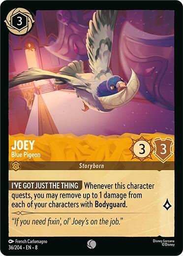 Joey — Blue Pigeon [36EN8] (Reign of Jafar)