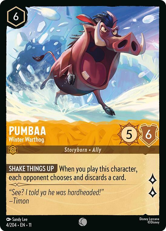Pumbaa — Winter Warthog [4EN11] Winterspell