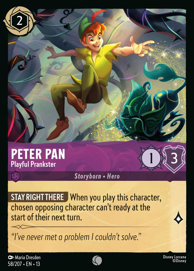 Peter Pan - Playful Prankster [58EN13] (Attack of the Vine)