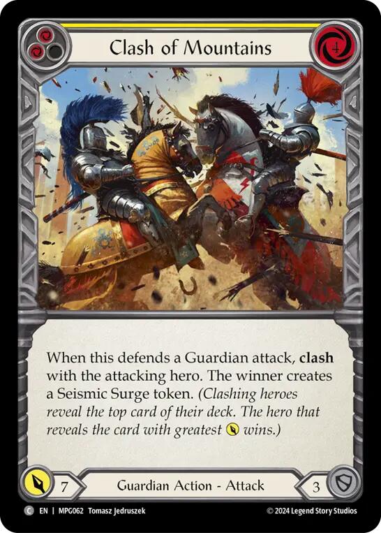 Clash of Mountains (Yellow)