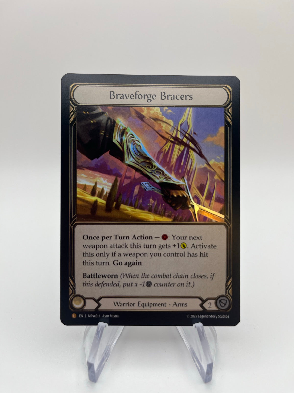 Braveforge Bracers | Near Mint / English / Rainbow Foil