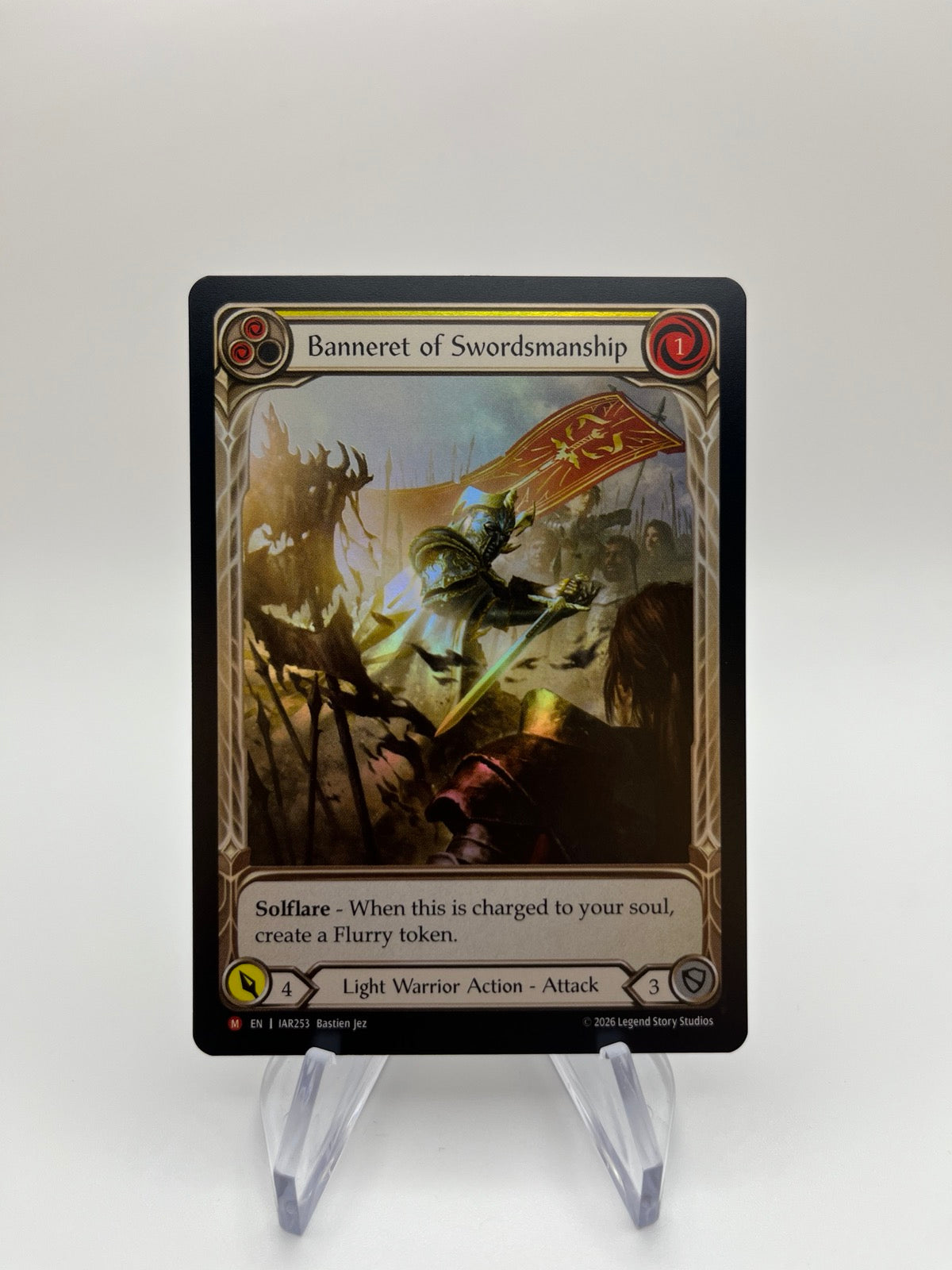Banneret of Swordsmanship (Extended Art) | Near Mint / English / Rainbow Foil