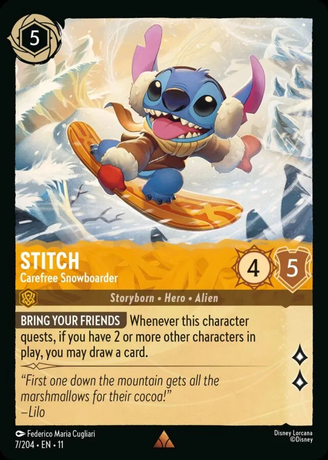 Stitch — Carefree Snowboarder [7EN11] Winterspell
