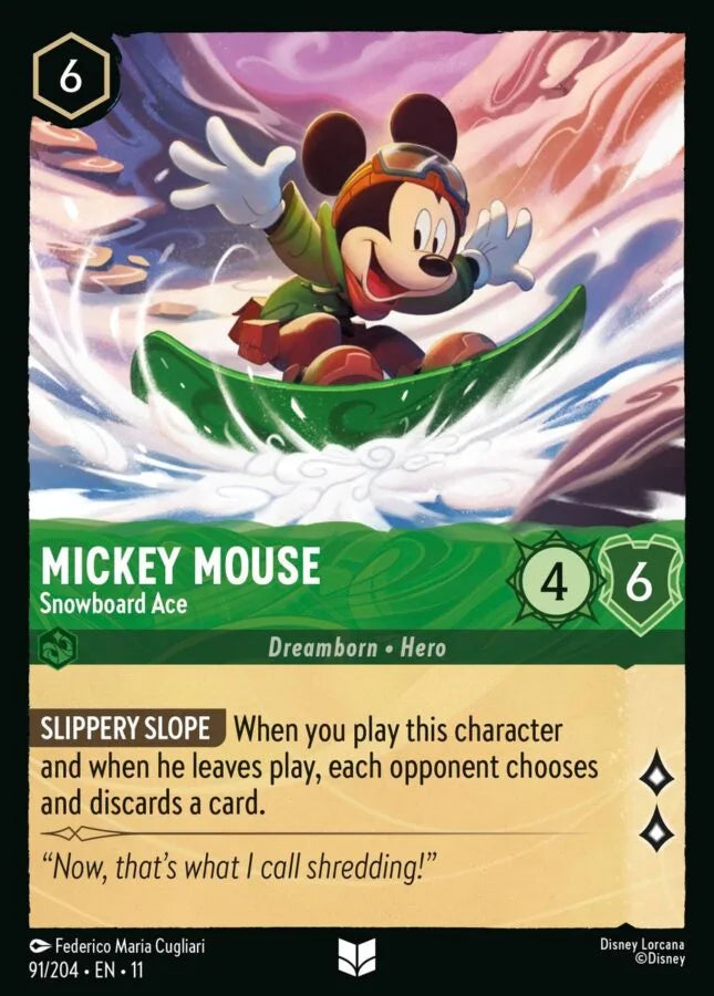 Mickey Mouse — Snowboard Ace [91EN11] Winterspell