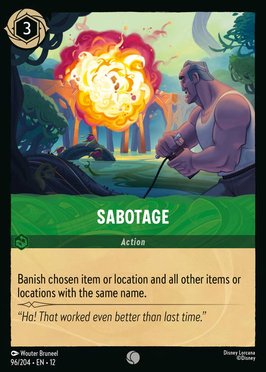 Sabotage [96EN12] (Wilds Unknown)