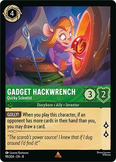 Gadget Hackwrench - Quirky Scientist [99EN8] (Reign of Jafar)