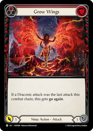 Grow Wings (Red) [HNT089] (The Hunted)