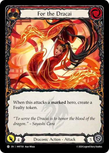For the Dracai (Red) [HNT158] (The Hunted)
