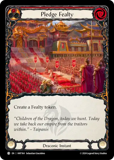Pledge Fealty (Red) [HNT164] (The Hunted)