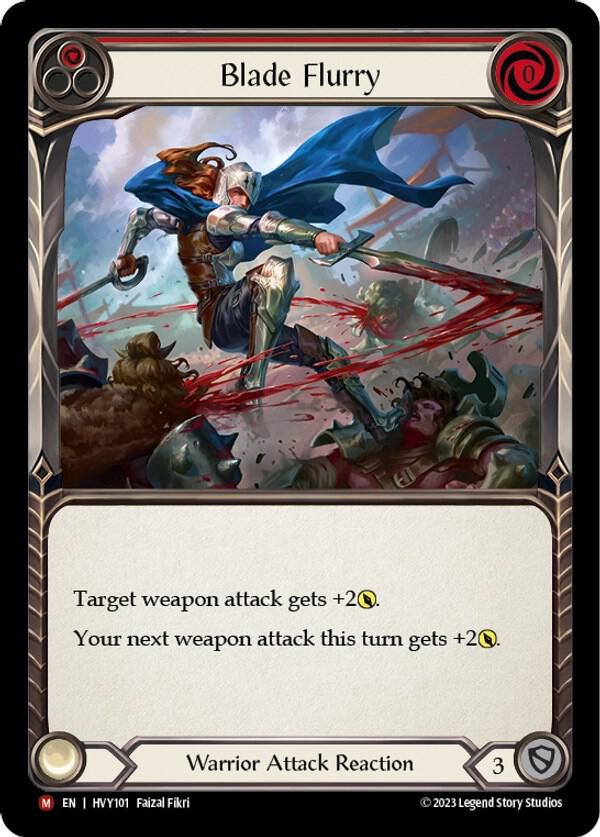 Blade Flurry [HVY101] (Heavy Hitters) Rainbow Foil