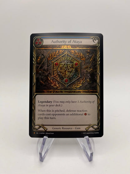 Authority of Ataya [SUP000] (Super Slam) Rainbow Foil