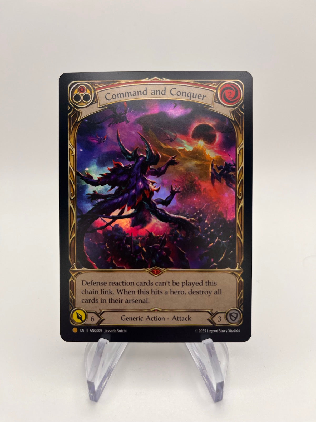 Command and Conquer [ANQ009] (Compendium of Rathe - Antiquity Pack) Rainbow Foil