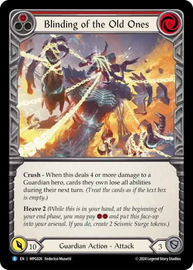 Blinding of the Old Ones [MPG026] (Mastery Pack Guardian)