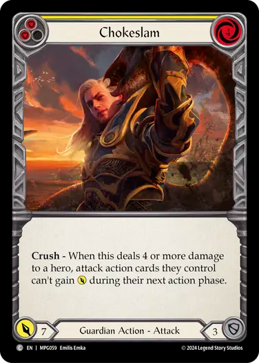 Chokeslam (Yellow) [MPG059] (Mastery Pack Guardian)