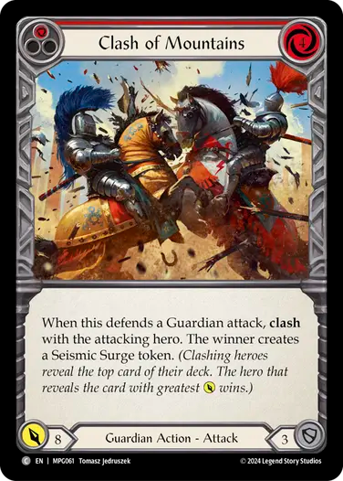 Clash of Mountains (Red) [MPG061] (Mastery Pack Guardian)
