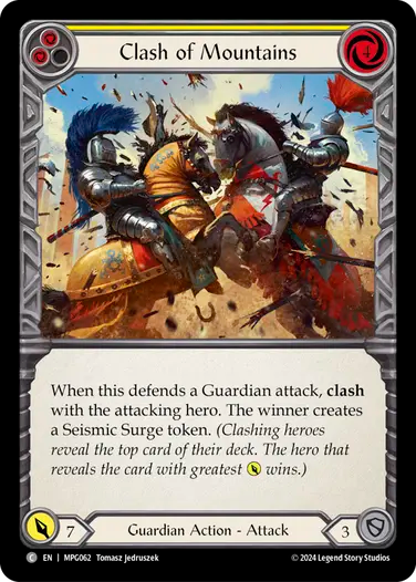 Clash of Mountains (Yellow) [MPG062] (Mastery Pack Guardian)