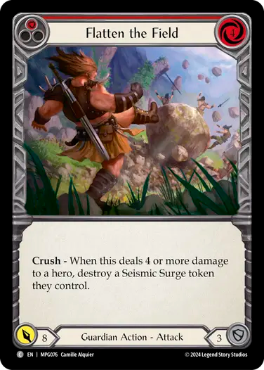 Flatten the Field (Red) [MPG076] (Mastery Pack Guardian)