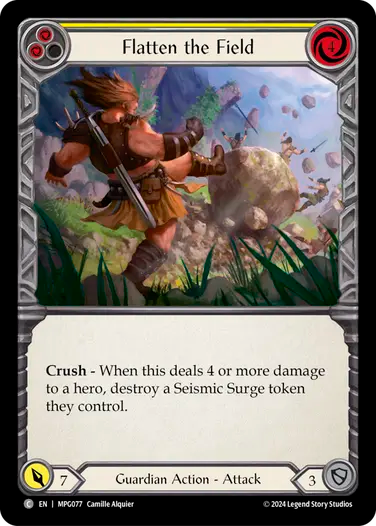 Flatten the Field (Yellow) [MPG077] (Mastery Pack Guardian)