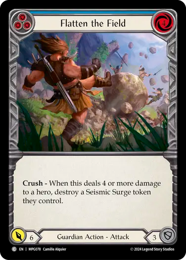 Flatten the Field (Blue) [MPG078] (Mastery Pack Guardian)