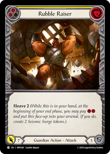 Rubble Raiser (Yellow) [MPG083] (Mastery Pack Guardian)