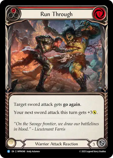 Run Through [MPW048] (Master Pack Warrior)