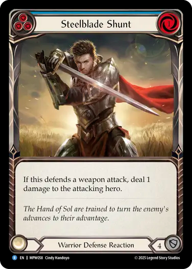 Steelblade Shunt (Blue) [MPW058] (Master Pack Warrior)