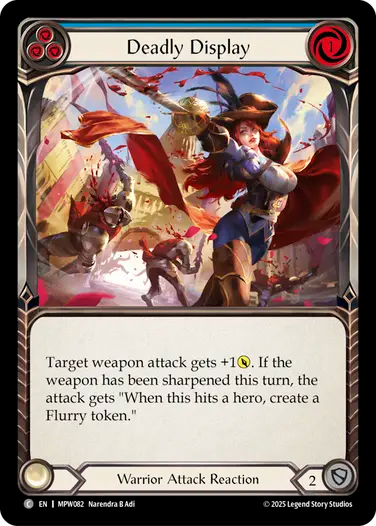 Deadly Display (Blue) [MPW082] (Master Pack Warrior)