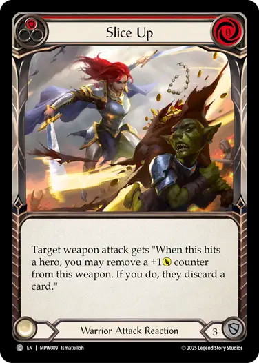 Slice Up (Red) [MPW089] (Master Pack Warrior)