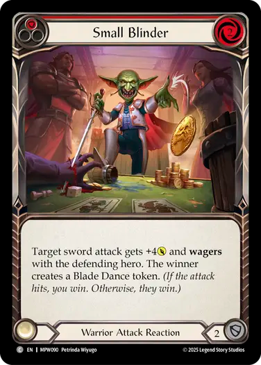 Small Blinder (Red) [MPW090] (Master Pack Warrior)
