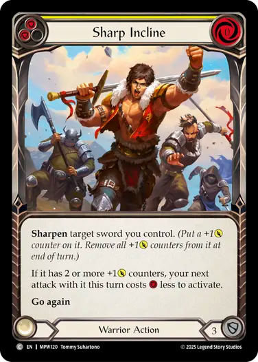 Sharp Incline (Yellow) [MPW120] (Master Pack Warrior)