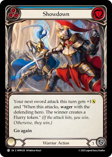 Showdown (Blue) [MPW128] (Master Pack Warrior)