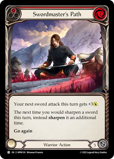 Swordmaster's Path (Red) [MPW130] (Master Pack Warrior)